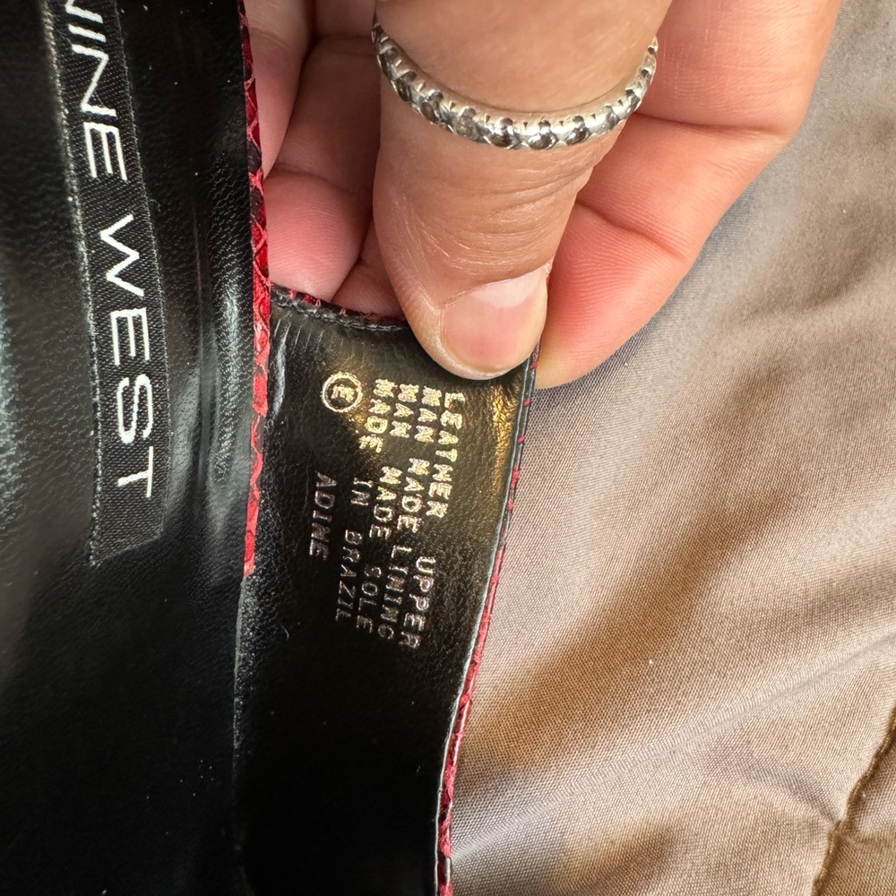 Snake Pattern Sling Backs - image 4